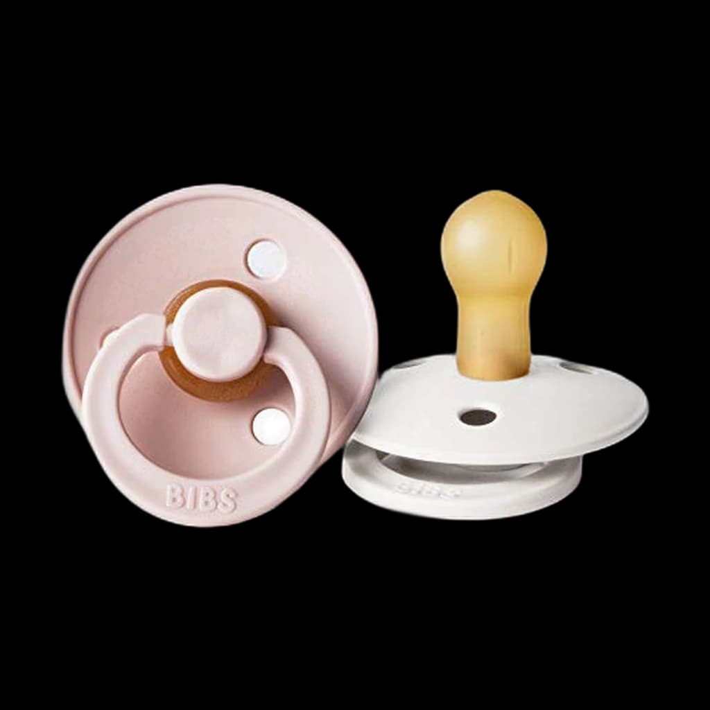Bibs Pacifier (Natural Rubber, 0-6 Months, 2 Pack)