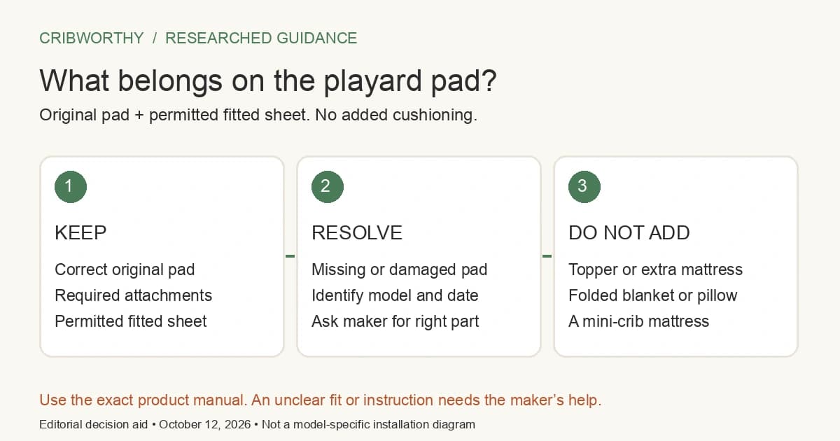 Pack and Play Mattress Safety: Pad, Sheets and Extras
